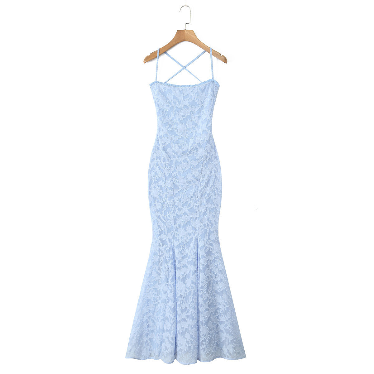Vacation Style Elegant Waist Girdling Super Long Fishtail Dress