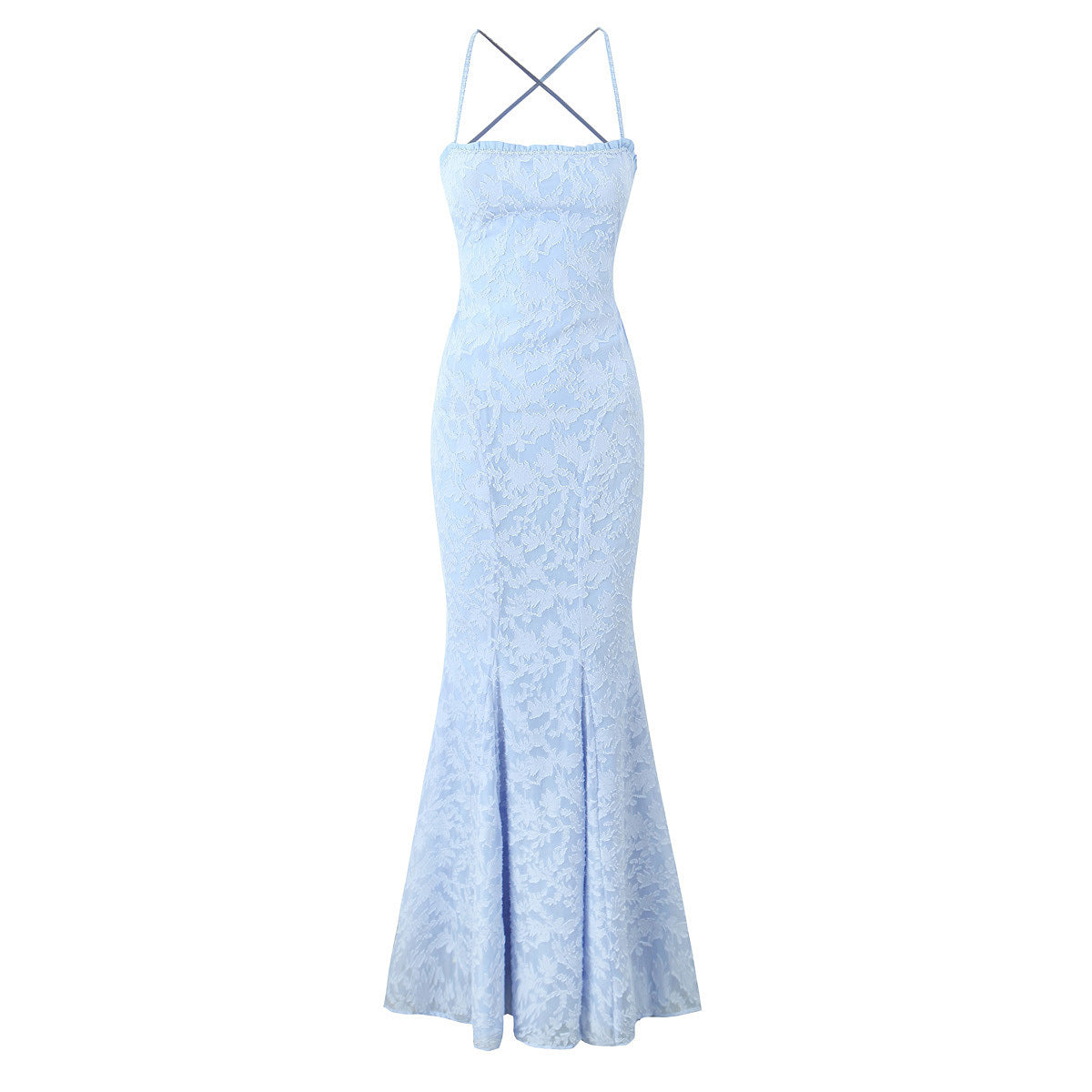 Vacation Style Elegant Waist Girdling Super Long Fishtail Dress