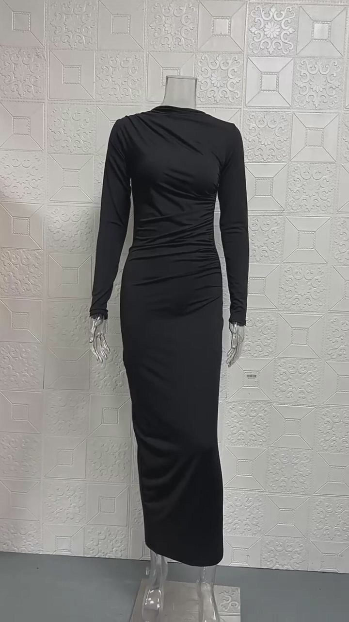Slim Fit High Class Elegant Long Sheath Dress Women